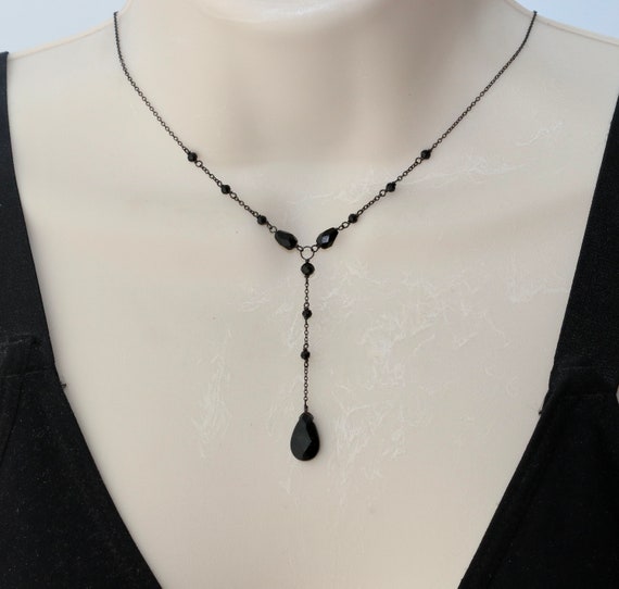 Black y necklace deals