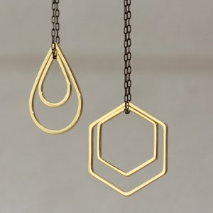 Contemporary Long Earrings, Asymmetrical Earrings, Geometrical, In Style Trend, Gift for Daughter, for Sister, for Girlfriend, Bijoux, Gifts