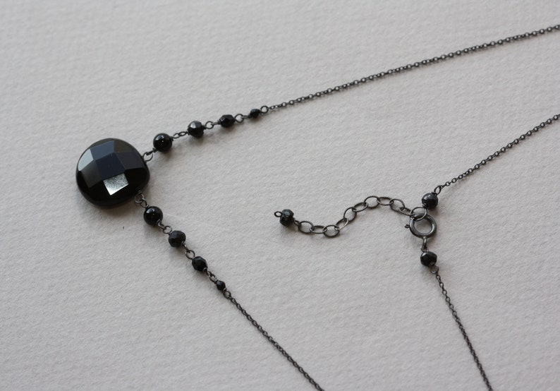 Birthday Gift for Wife for Girlfriend for Sister Goth Dark Colors Goth Mothers Day Gift Trends Black Onyx Delicate for Daughter