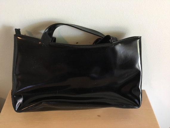 vintage gucci purse black leather