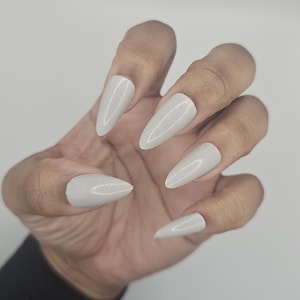 Grey White Creme Nail Polish: GTA Inspired, 21-Free Vegan Polish