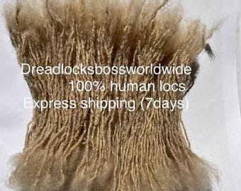 sisterlocks extensions , Microloc Interloc Human Hair Curly Loc Extensions 10-400 locs Per Bundle Size 0.2cm and 0.1cm