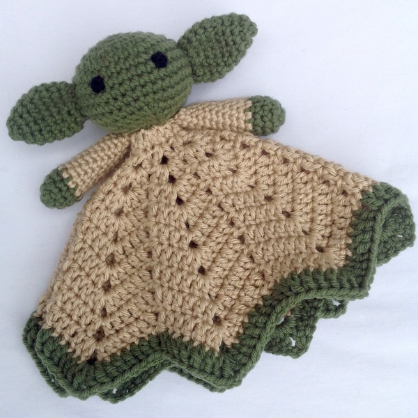 Jedi Master Blanket Lovey - Security Blanket - Cuddle Toy - Lovie - MADE TO ORDER