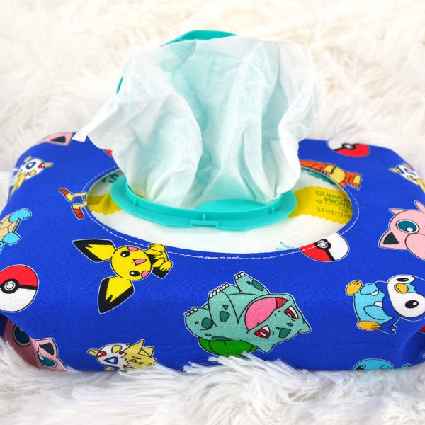 Pocket Monsters Baby Feuchttücherhalter für weiche Feuchttücher Pakete - nachfüllbare Reißverschlusstasche _ Windeltaschen-Zubehör