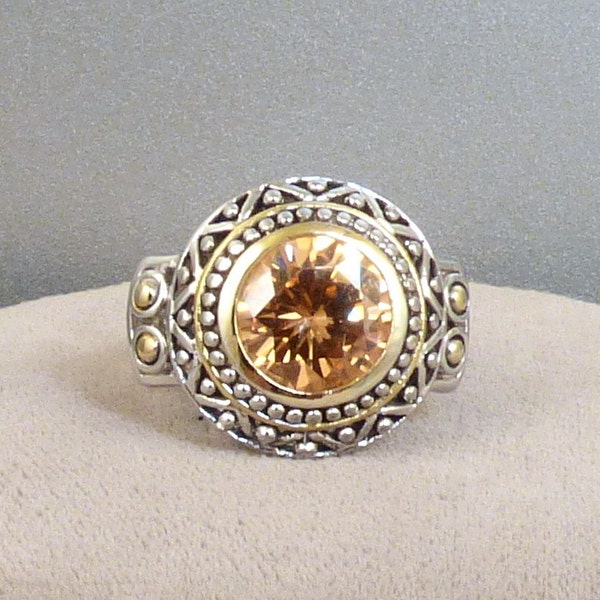 Topaz Rhinestone Ring