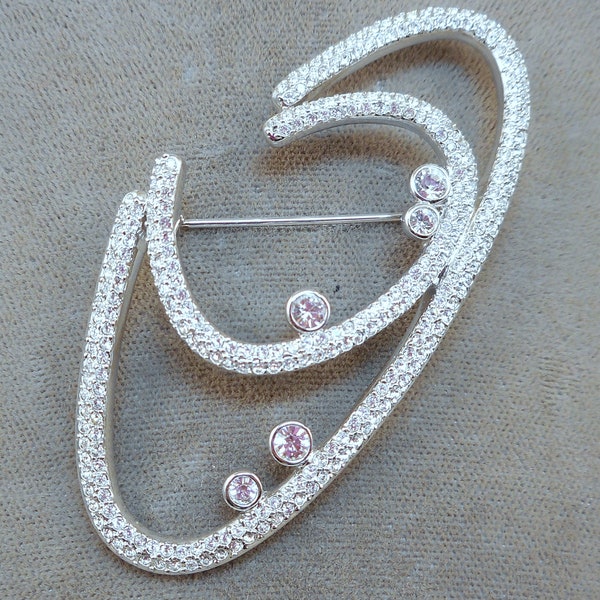 Swarovski Modernist Rhinestone Pin