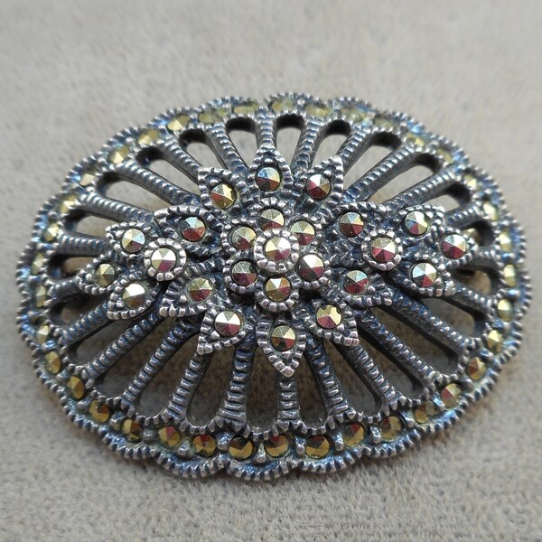 Judith Jack Sterling Marcasite Pin