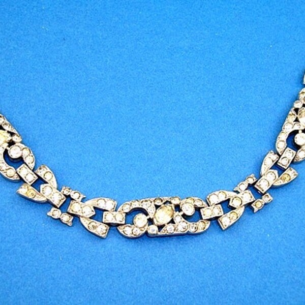 Early Trifari Rhinestone Bracelet