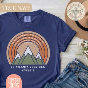Comfort Colors 1717 Boho Johannes 1:1 T-Shirt für Classical Conversations 2026-2027 CC Cycle 3 Tutor Geschenk Direktor Geschenk CC Mom Community Day Tee