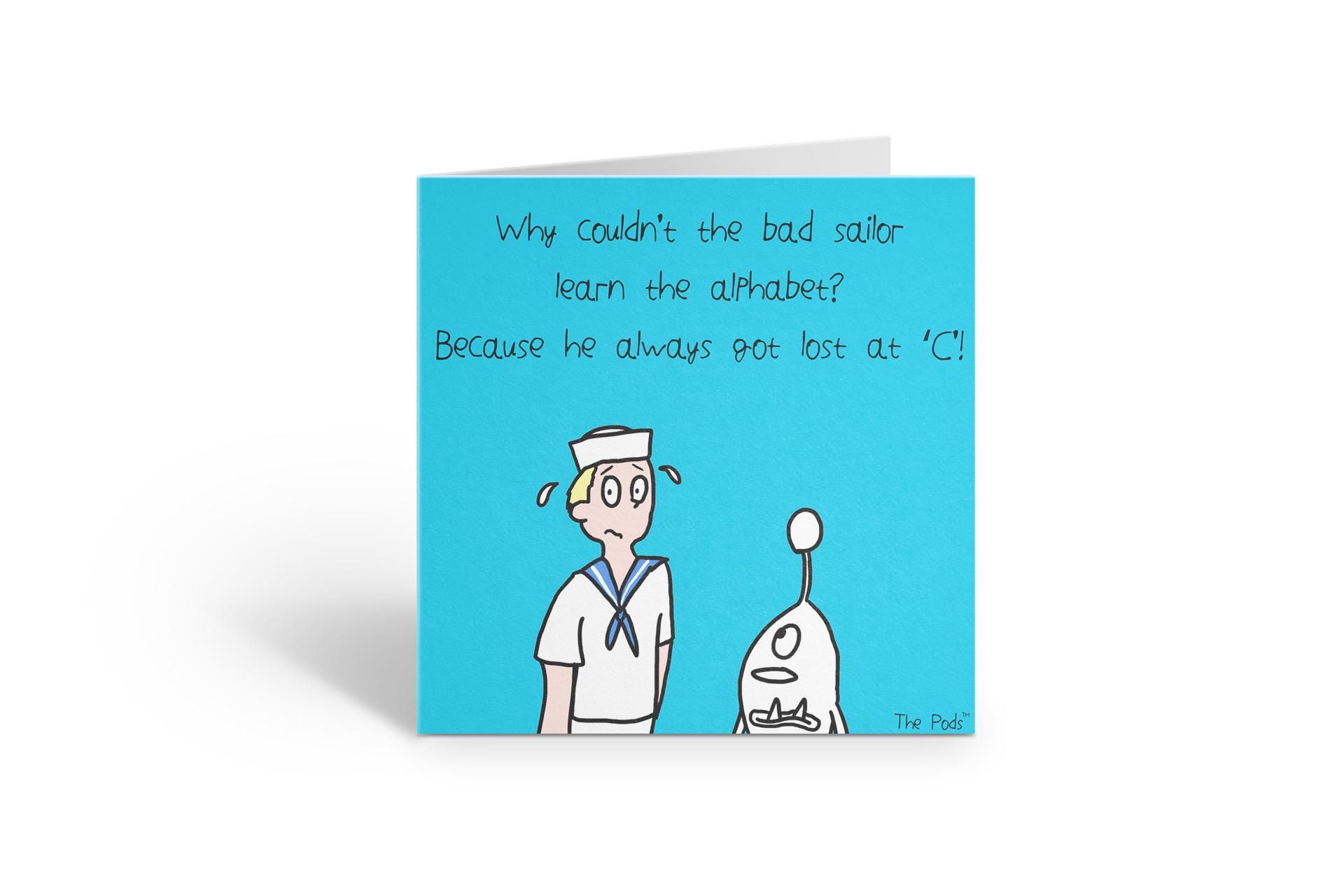 Funny Sailor Joke Card: Hand Illustrated Gift (Digital Card)