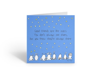 Friendship Card: Good Friends Are Like Stars - Digital Download