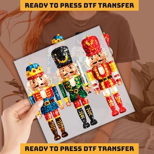 Nutcracker Christmas Design DTF Transfer, Ready to Press, Personalized DTF Transfers, Heat Press, DTF Transfer, imb068