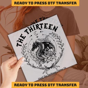 The Thirteen Throne Of Glass DTF Transfer, From Darkness Claim Us  Heat Press, Fantastic Reader Dtf,Book Lover Design Ready to Press imb1050