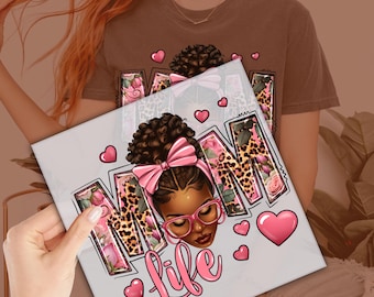 Mom Life DTF Transfer, Afro Mom Dtf, Mother&#39;s Day Ready to Press, Momlife DTF, Cool Mom Heat Press, Mother DTF Transfer imb1316
