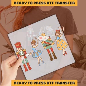 Nutcracker Christmas Design DTF Transfer, Ready to Press, Personalized DTF Transfers, Heat Press, DTF Transfer, imb219