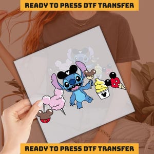 Stitch Disney Dtf, Stitch  Design DTF Transfer, Ready to Press, Personalized DTF Transfers, Heat Press, DTF Transfer, imb814