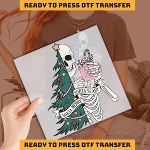 Sorta Scary, Sorta Merry , Christmas Design DTF Transfer, Ready to Press, Personalized DTF Transfers, Heat Press, DTF Transfer, imb066