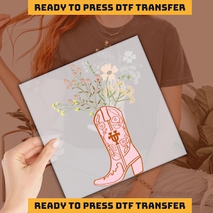 Cowgirl   Design DTF Transfer, Western Ready to Press, Western Girl  DTF Transfers, Heat Press, DTF Transfer, imb436