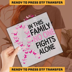 Fight Cancer DTF Transfer, Cancer Awareness Ready to Press, Cancer Warrior Gift  DTF Transfers, We belive Miracles Heat Press, DTF imb562