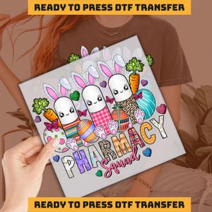 Pharmacy Squad DTF Transfer,  Celebrate Your Pharmacy Team  Ready to Press, Personalized DTF Transfers, Heat Press, DTF Transfer imb457