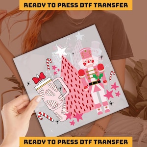 Nutcracker Christmas Design DTF Transfer, Ready to Press, Personalized DTF Transfers, Heat Press, DTF Transfer, imb194