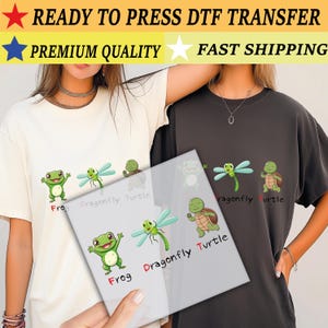 F*ck Donald Trump DTF Transfer, Subtle Political Humor Frog Dragonfly Turtle Ready to Press, Anti Democrat DTF, Floral FDT Heat Press im1574