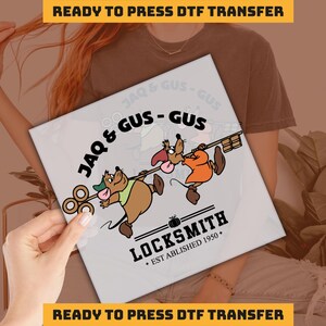 Jaq And Gus - Gus Christmas Design DTF Transfer, Ready to Press, Personalized DTF Transfers, Heat Press, DTF Transfer, imb638