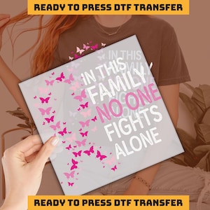 Fight Cancer DTF Transfer, Cancer Awareness Ready to Press, Cancer Warrior Gift  DTF Transfers, We belive Miracles Heat Press, DTF imb563