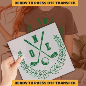 First Birthday Golf DTF, Golf Theme Party Dtf, Hole in One Birthday Family Dtf , Funny Golf Ready to Press, Golf Lover Heat Press imb1321