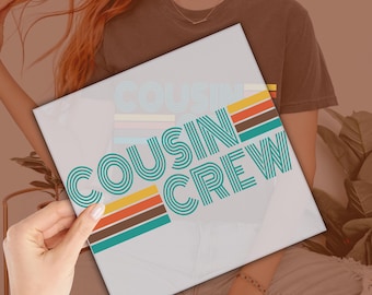 Cousins Crew Dtf, Cousins Sleepover Squad Design DTF Transfer, Ready to Press, Personalized DTF, Heat Press, DTF Transfer, imb327