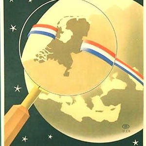 1939 Pays-Bas Bruxelles Art Déco Belgique carte affiche de voyage
