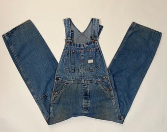 Vintage 70's Big Mac Men's Blue Jean Square Bak BIB Overalls Denim