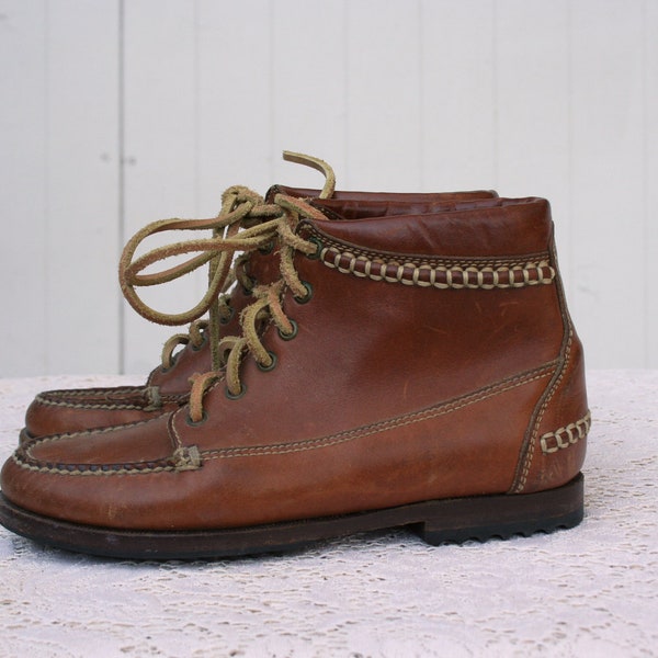 Size 5 Leather Hand Sewn Cole Haan Ankle Boots
