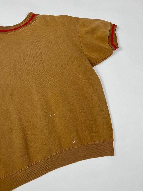 Vintage 1960's Two Tone Short Sleeve Dijon & Red … - image 3