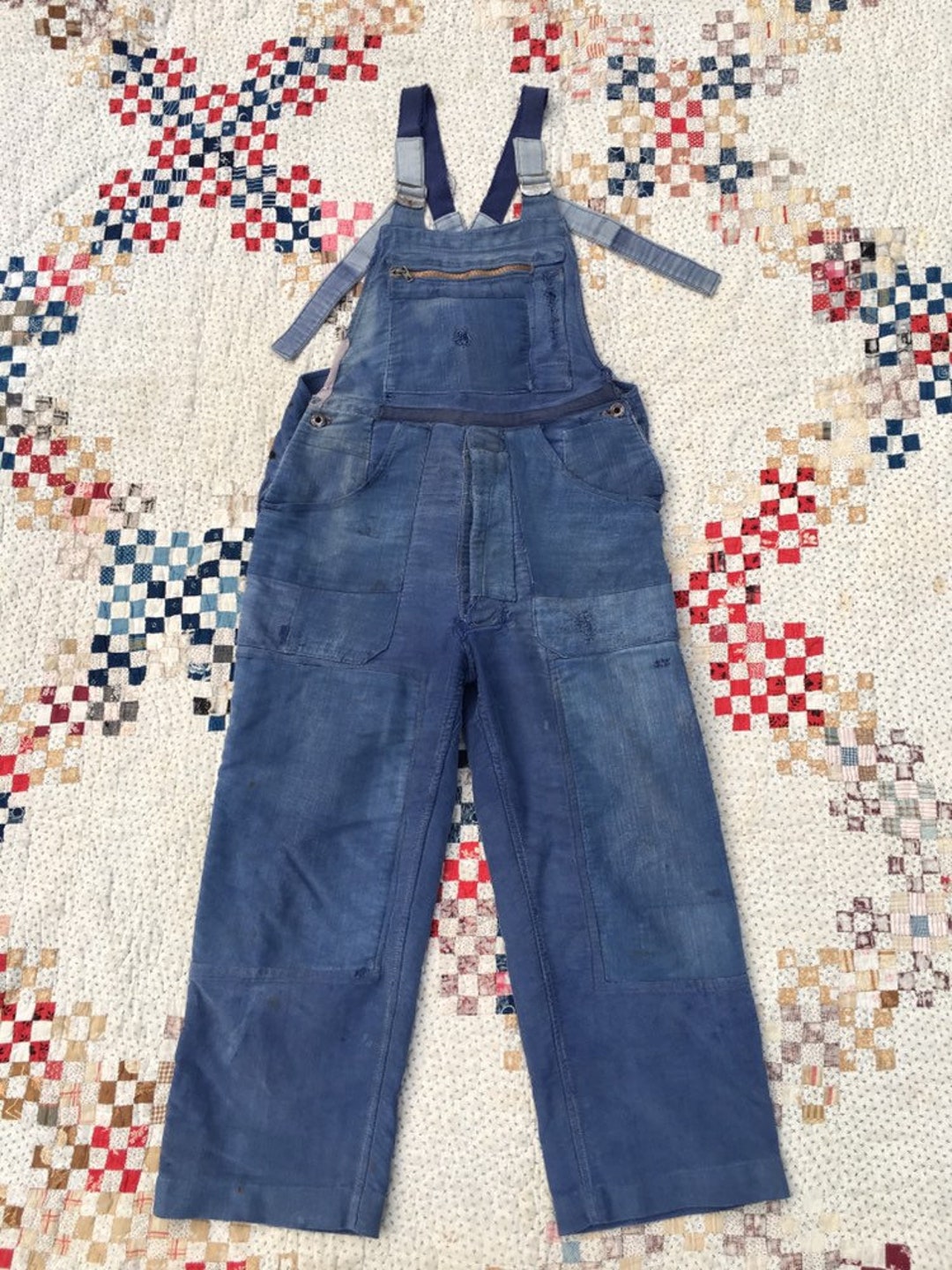 1940s French Moleskin Overalls Le Mont St Michel 32 X 24 - Etsy