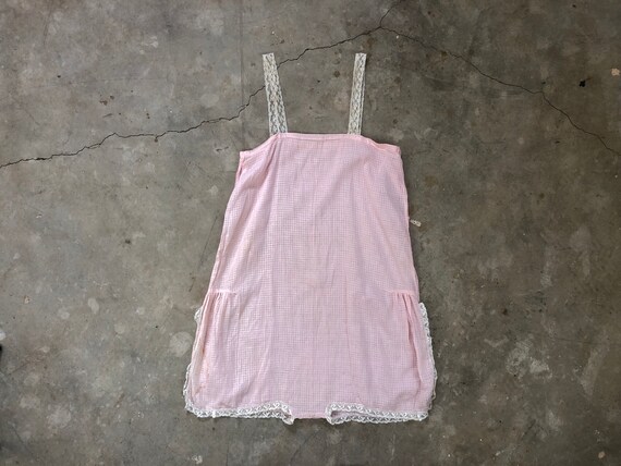 1920s | 1930s Soft Pink Onesie Romper Slip Suit