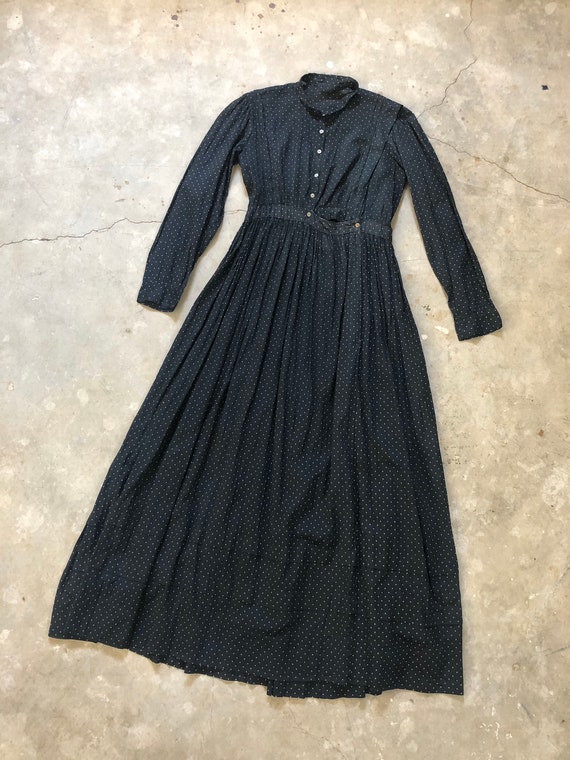 Antique Late 1800's Early 1900's Calico Cotton Bla