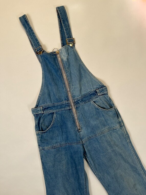 Vintage 1970s Red Camel Sanforized Bib Overalls Denim