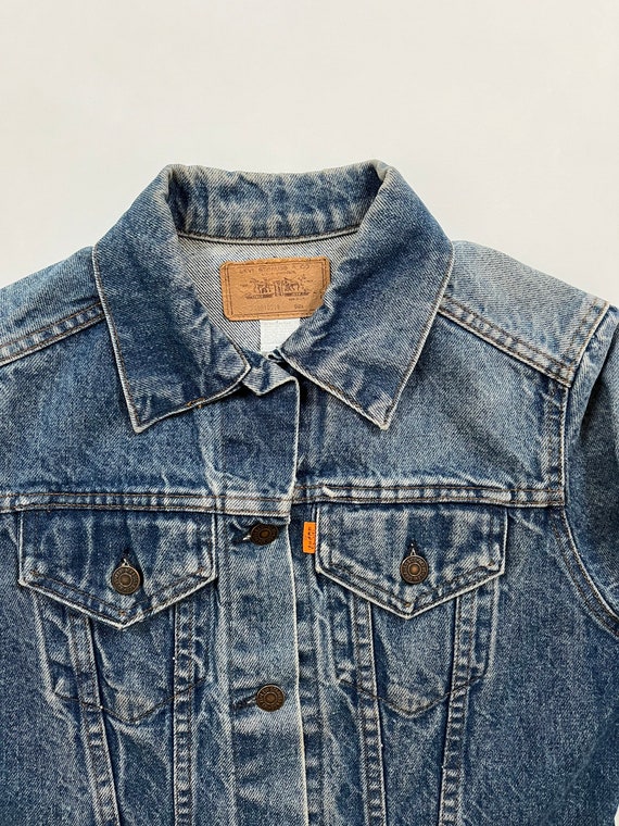 THE BEST Vintage 1970's Orange Tab Levi's Trucker… - image 2