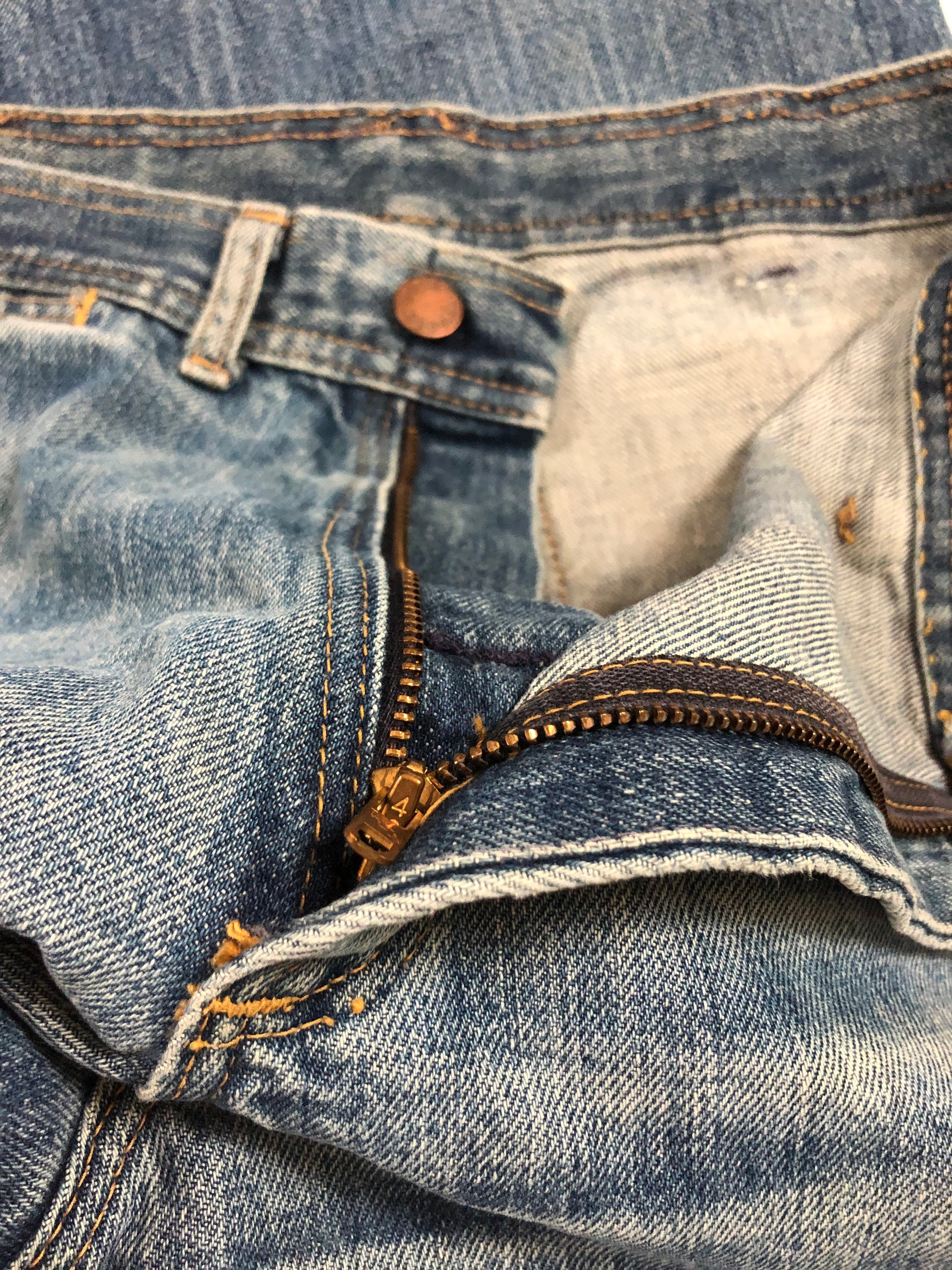 29 X 26 Vintage 1970's Sticky Fingers Denim Wide Leg Pants