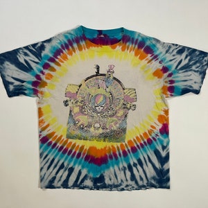 Vintage Grateful Dead Angustiado Tie Dye Jerry Garcia Camiseta L
