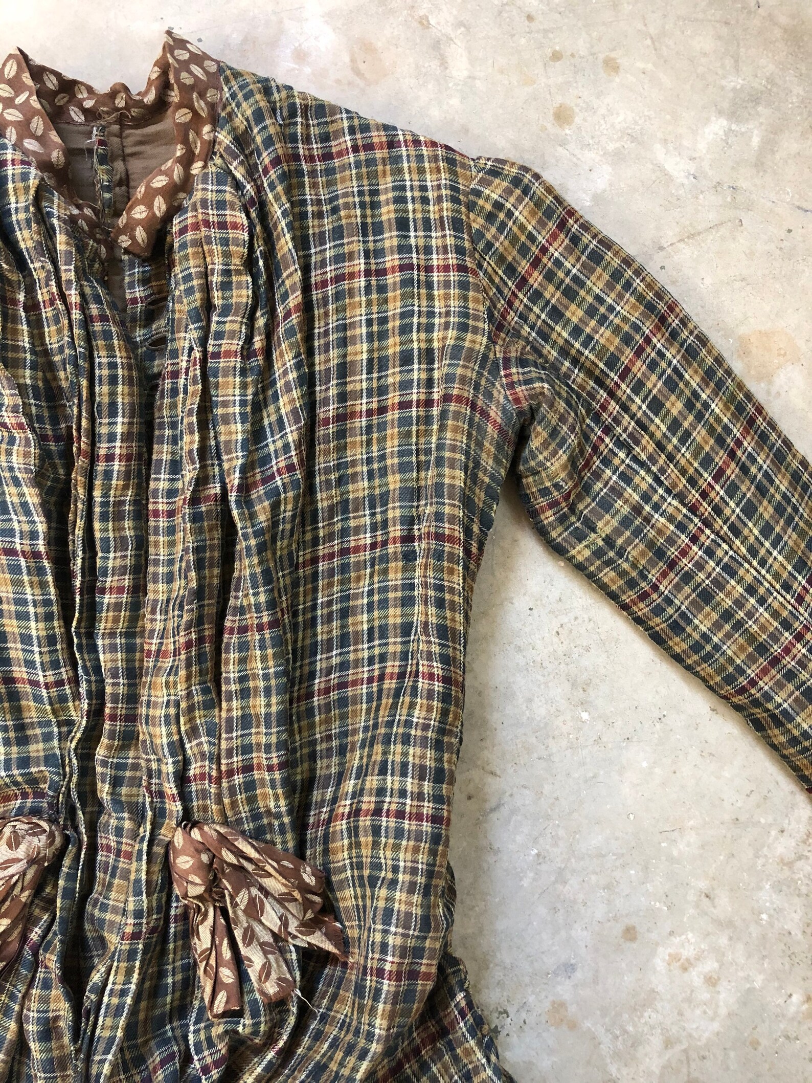 Late 1800s Victorian Plaid Wool Bodice Jacket Top XS | Etsy