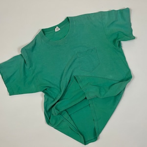 Vintage 1970&#39;s | 1980&#39;s Le Breve for Mervyn&#39;s 100% Combed Cotton One Pocket T Shirt made in usa L