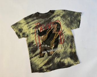 True Vintage 1988 Jim Morrison The Doors Tie Dye Distressed 1980's Holey T Shirt M/L