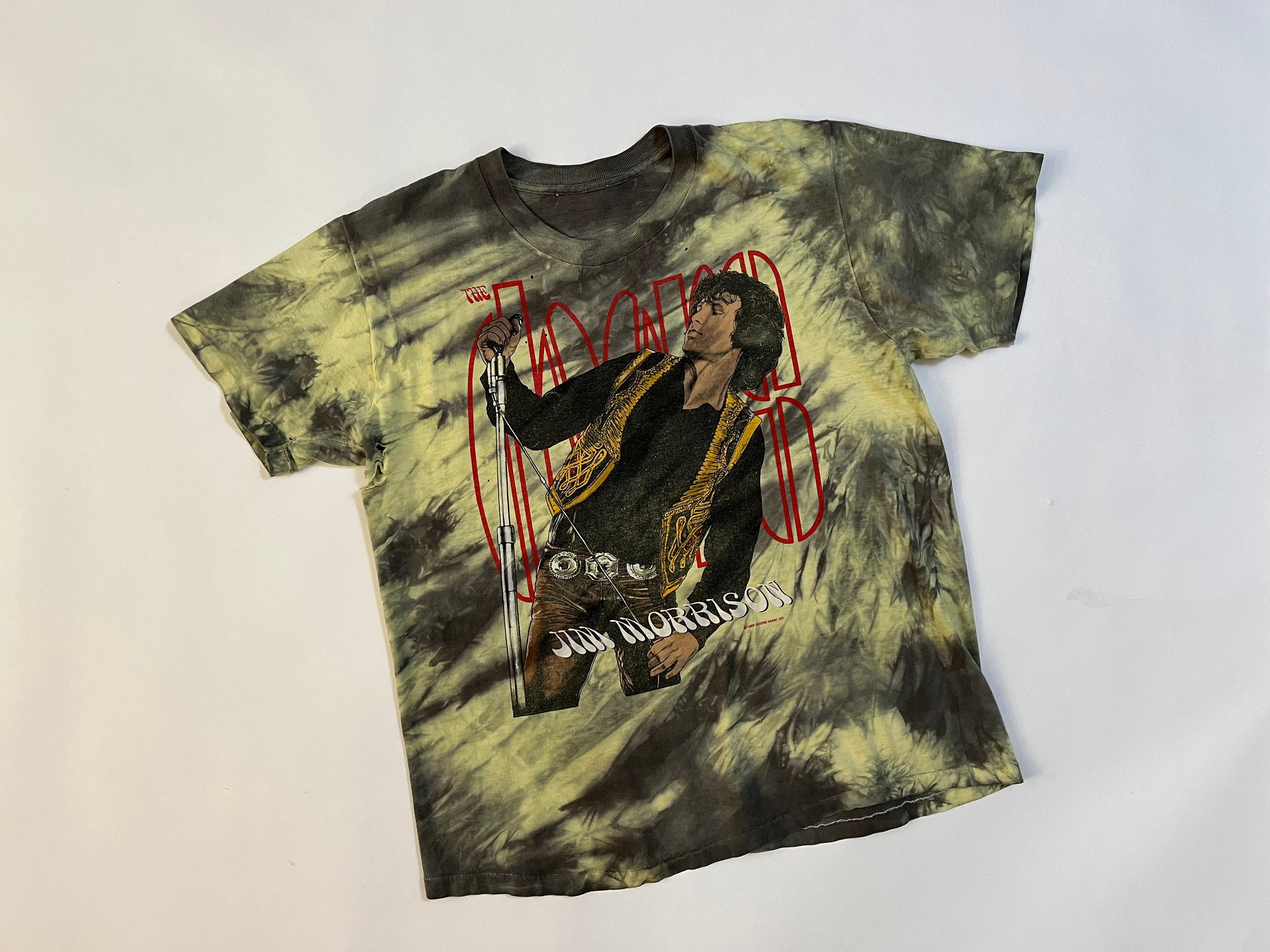 johnleeknbMorrissey vintage Tシャツ True Vintage 1988 Jim Morrison the Doors Tie Dye Distressed 1980's