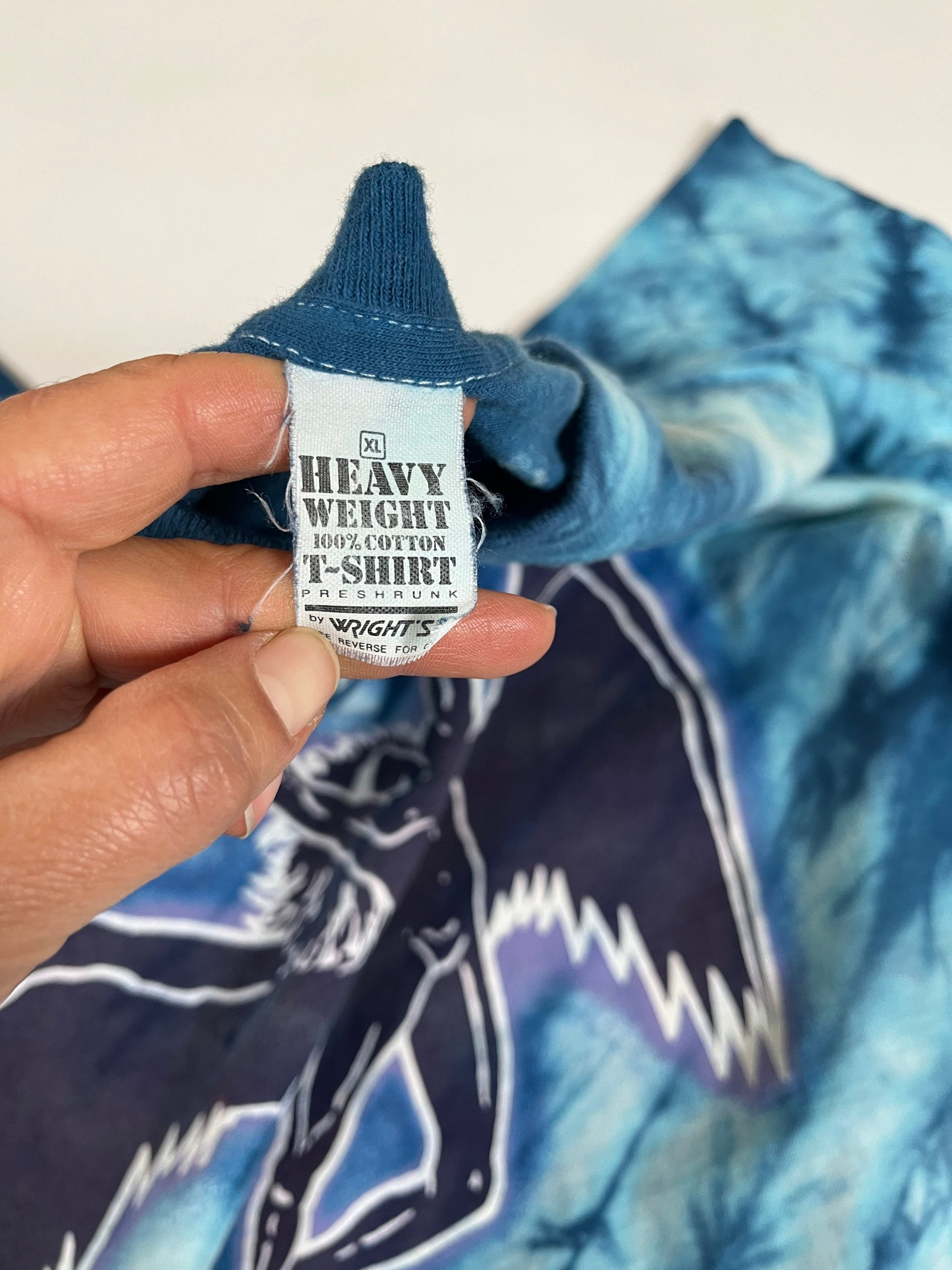 True Vintage 1984 LED ZEPPELIN Myth Gem Blue Tie Dye Camiseta de algodón  hecha en EE. UU. L/XL - Etsy México, image size:2250x3000