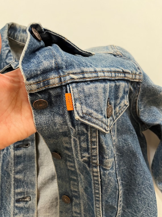 THE BEST Vintage 1970's Orange Tab Levi's Trucker… - image 6