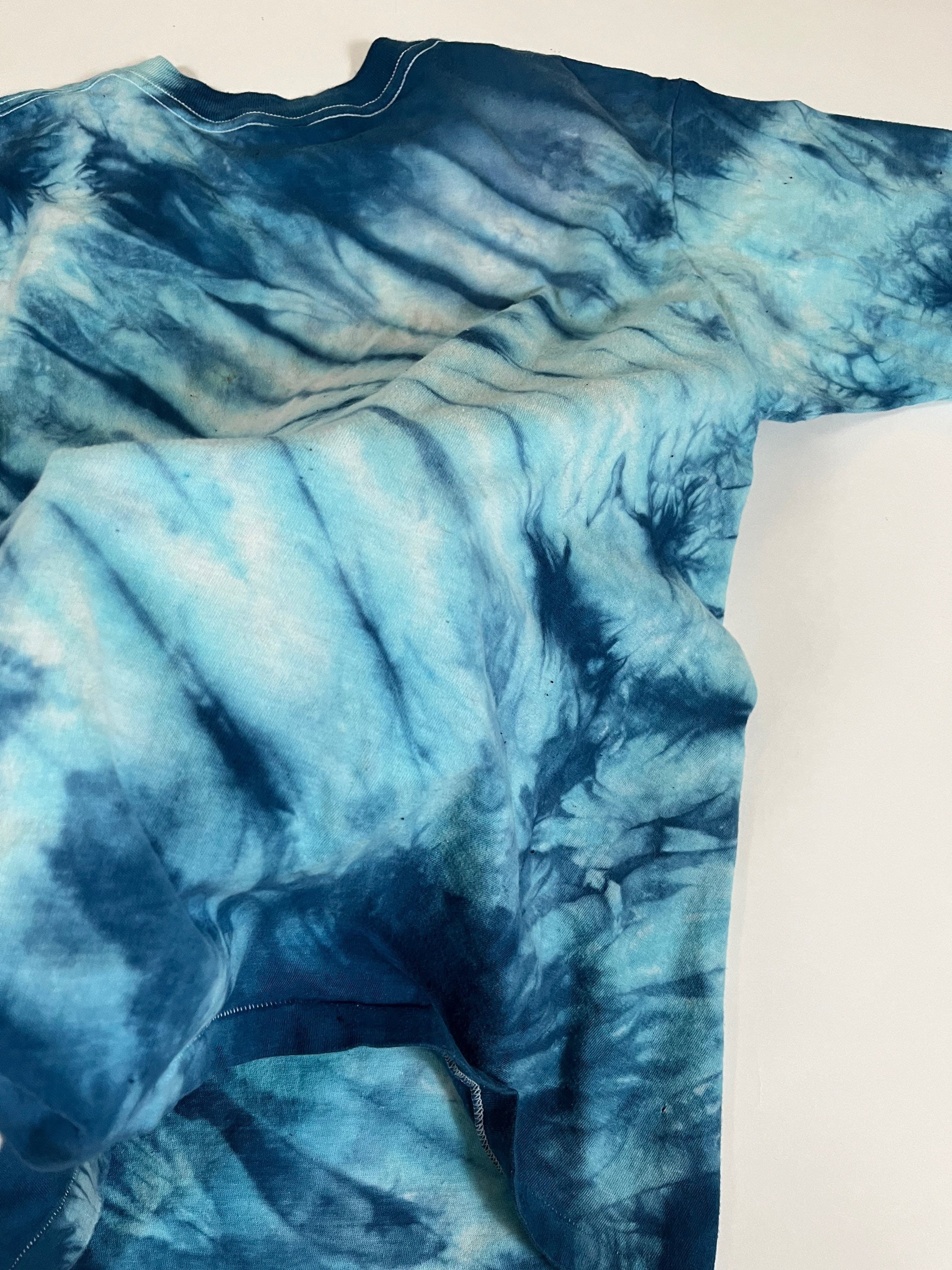 True Vintage 1984 LED ZEPPELIN Myth Gem Blue Tie Dye Cotton T