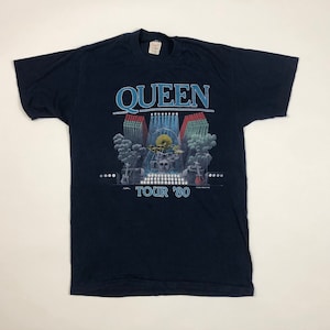 TRUE ヴィンテージ 1980 QUEEN ツアー Tシャツ フレディ