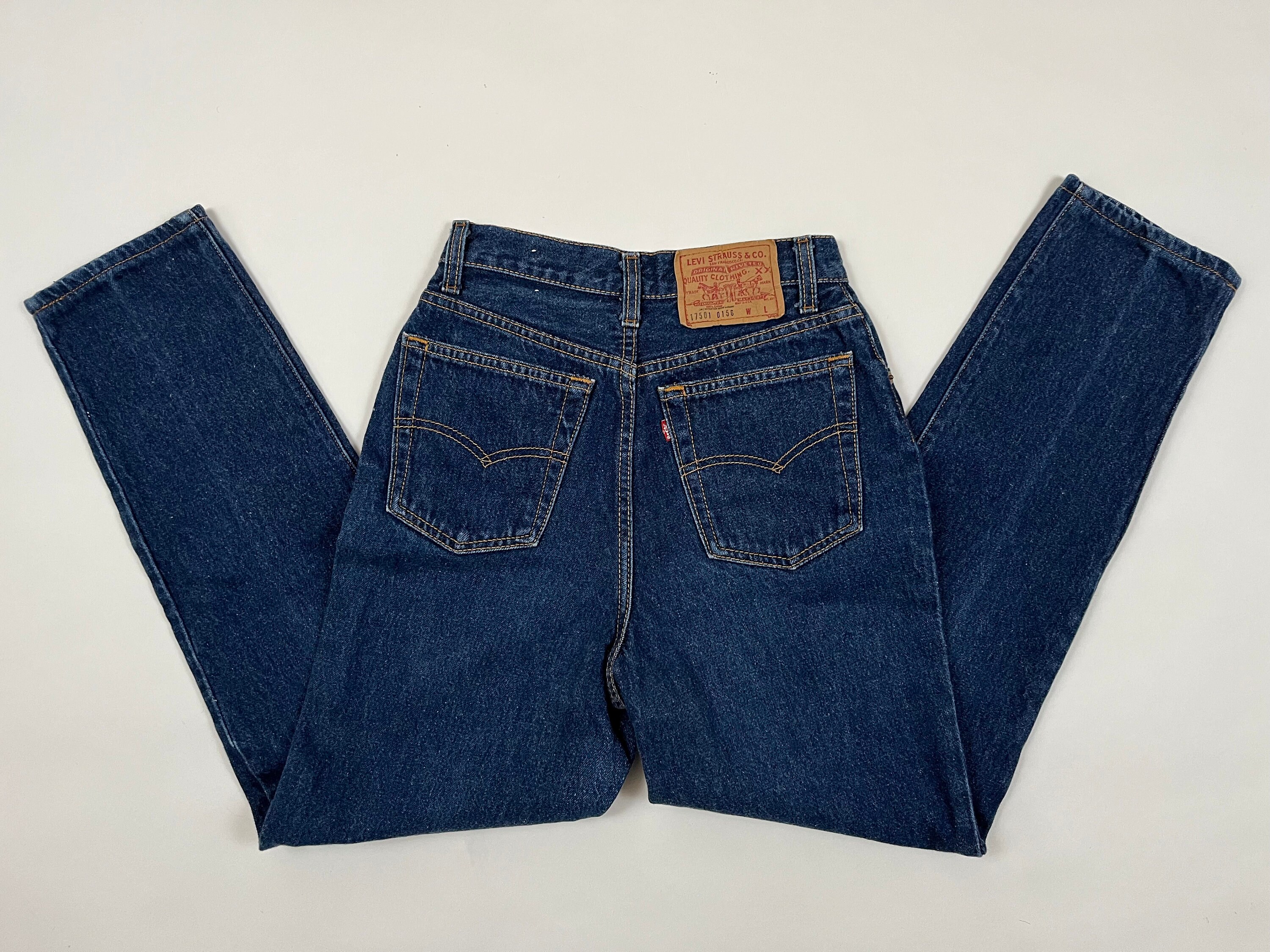 r*.様 highwaist vintagelike straight deni Vintage Levis Jeans 17501 Womens High Waist Tapered Red Tag